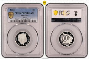 2003 10C Silver PR70DCAM