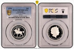 1998 20C 1934-35 Florin Silver PR70DCAM