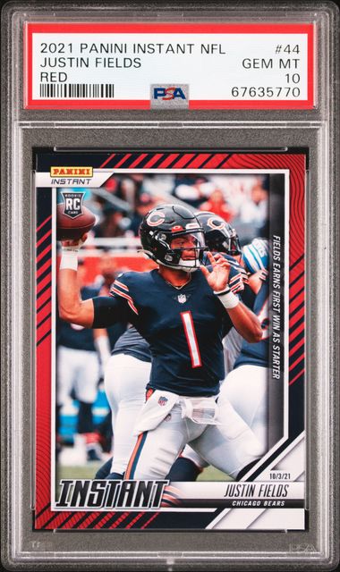 Justin Fields Chicago Bears Panini America 2021 NFL Draft Instant