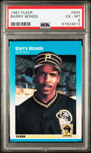 1986 Topps Traded Barry Bonds Rookie Pirates #11t Beckett 9 Mint