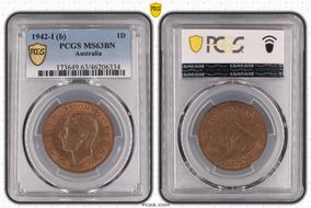 1942-I (b) 1D MS63BN