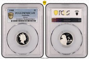 1988 $2 Silver PR70DCAM