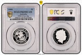 1999 $2 1920-S Sov Ag PR69DCAM