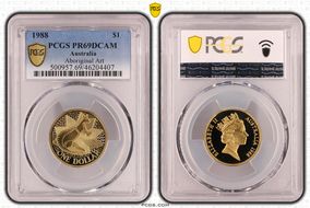 1988 $1 Aboriginal Art PR69DCAM