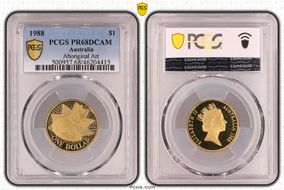 1988 $1 Aboriginal Art PR68DCAM