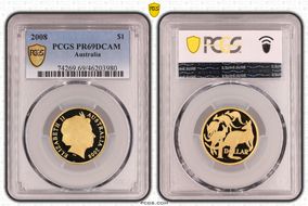 2008 $1 PR69DCAM