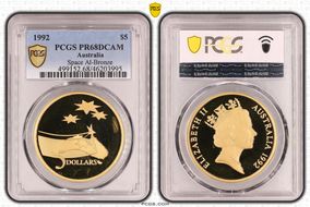 1992 $5 Space Al-Bronze PR68DCAM