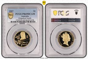 1997 $1 Kingsford Smith PR69DCAM