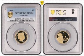 1999 $2 PR69DCAM