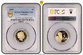 2001 $2 PR69DCAM
