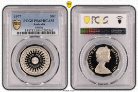 1977 50C Jubilee PR69DCAM