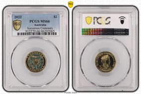 2022 $2 Socceroos Centenary MS66