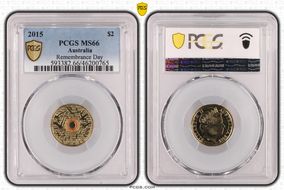 2015 $2 Remembrance Day Colorized In Flanders Fields MS66