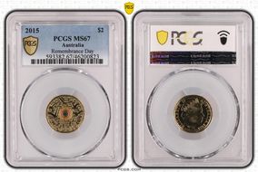 2015 $2 Remembrance Day Colorized In Flanders Fields MS67