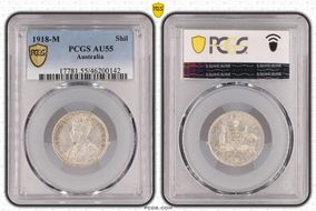 1918-M Shil AU55
