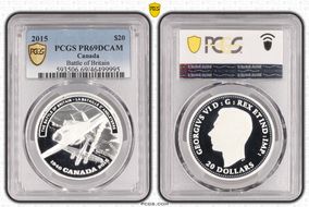 2015 $20 Battle of Britain PR69DCAM