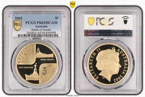 2002 $5 Battle of Sunda Strait PR69DCAM