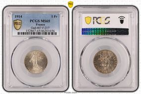 1914 1 Fr Gad-467 F-217 MS65