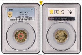 2015 $2 Lest We Forget Colorized MS67