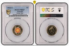 2022-C $2 Honey Bee Colorized MS67