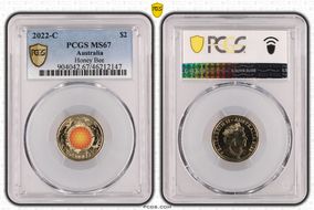 2022-C $2 Honey Bee Colorized MS67