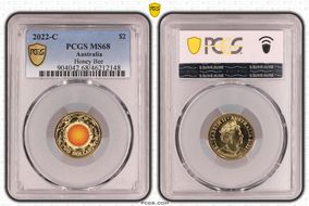 2022-C $2 Honey Bee Colorized MS68