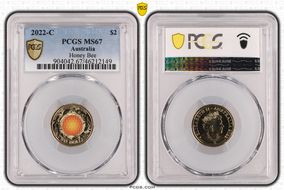 2022-C $2 Honey Bee Colorized MS67