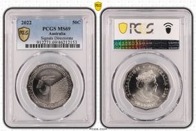 2022 50C 75th Ann. Signals Directorate MS69