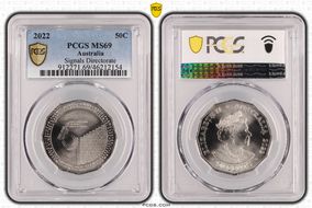 2022 50C 75th Ann. Signals Directorate MS69