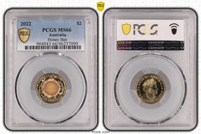 2022 $2 Honey Bee Colorized MS66