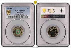 2014-C $2 Remembrance Colorized MS68