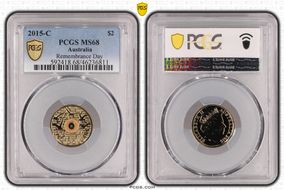 2015-C $2 Remembrance Day In Flanders Fields Colorized MS68