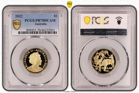 2022 $1 PR70DCAM