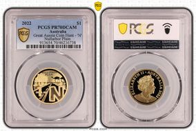 2022 $1 Great Aussie Coin Hunt - 'N' Nullarbor Plain PR70DCAM