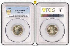 2019 $2 MS68