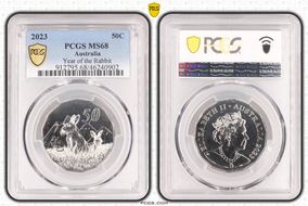 2023 50C Year of the Rabbit MS68