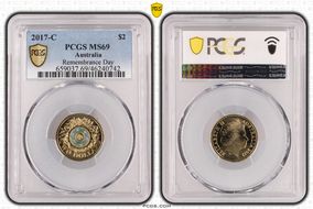2017-C $2 Remembrance Day Colorized MS69