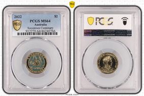2022 $2 Socceroos Centenary MS64