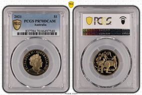 2021 $1 PR70DCAM