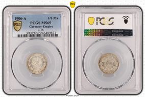 1906-A 1/2 Mk J-16 MS65
