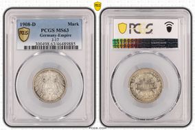 1908-D Mark J-17 MS63