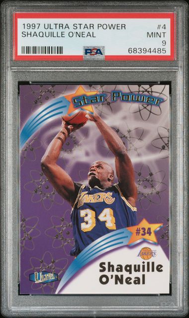 1997-98 Fleer Ultra Star Power #4 Shaquille O'Neal – PSA MINT 9 on