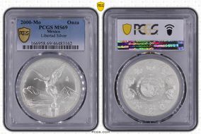 2000-Mo Onza Libertad Ag MS69