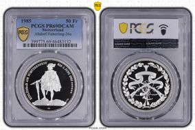 1985 50 Fr Altdorf Haberling-26a PR69DCAM