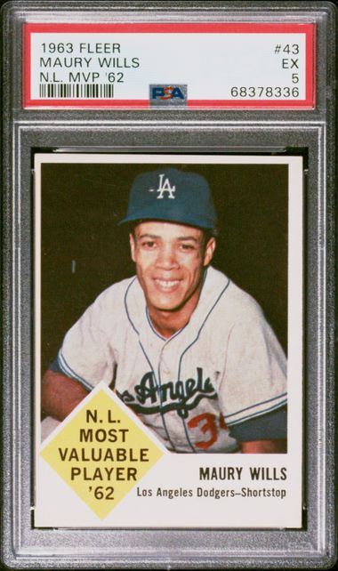 1963 Fleer Maury Wills (N.L. MVP '62)