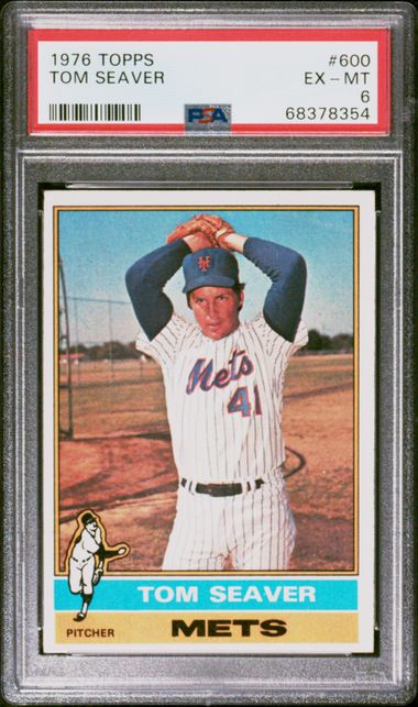 1975 Topps #370 Tom Seaver - PSA EX-MT 6 on Goldin Auctions