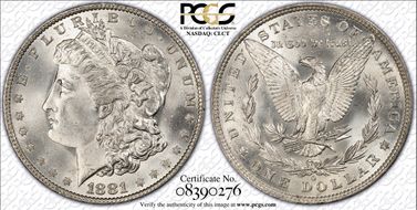1881-O $1 MS65