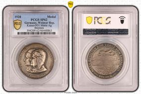 1928 Medal Kaiser-931 Matte Ag Bremen SP62