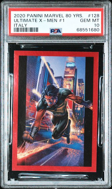 2020 Panini Marvel 80 Yrs Italy Foil #128 Ultimate X-Men front