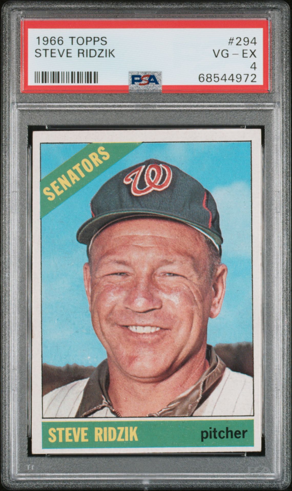 1966 Topps TOPPS #294 Steve Ridzik front